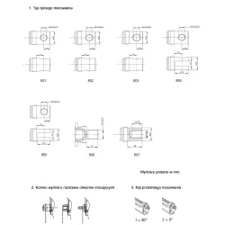 Siłownik elektryczny SE-3 mocowanie