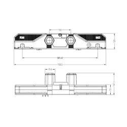 Podnośnik elektryczny do łóżek BED-1 wymiary