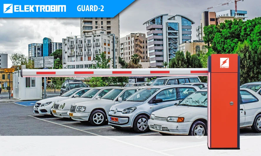 szlaban parkingowy z podświetlanym ramieniem 